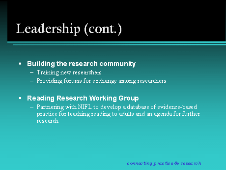 NCSALL PowerPoint Slideshow